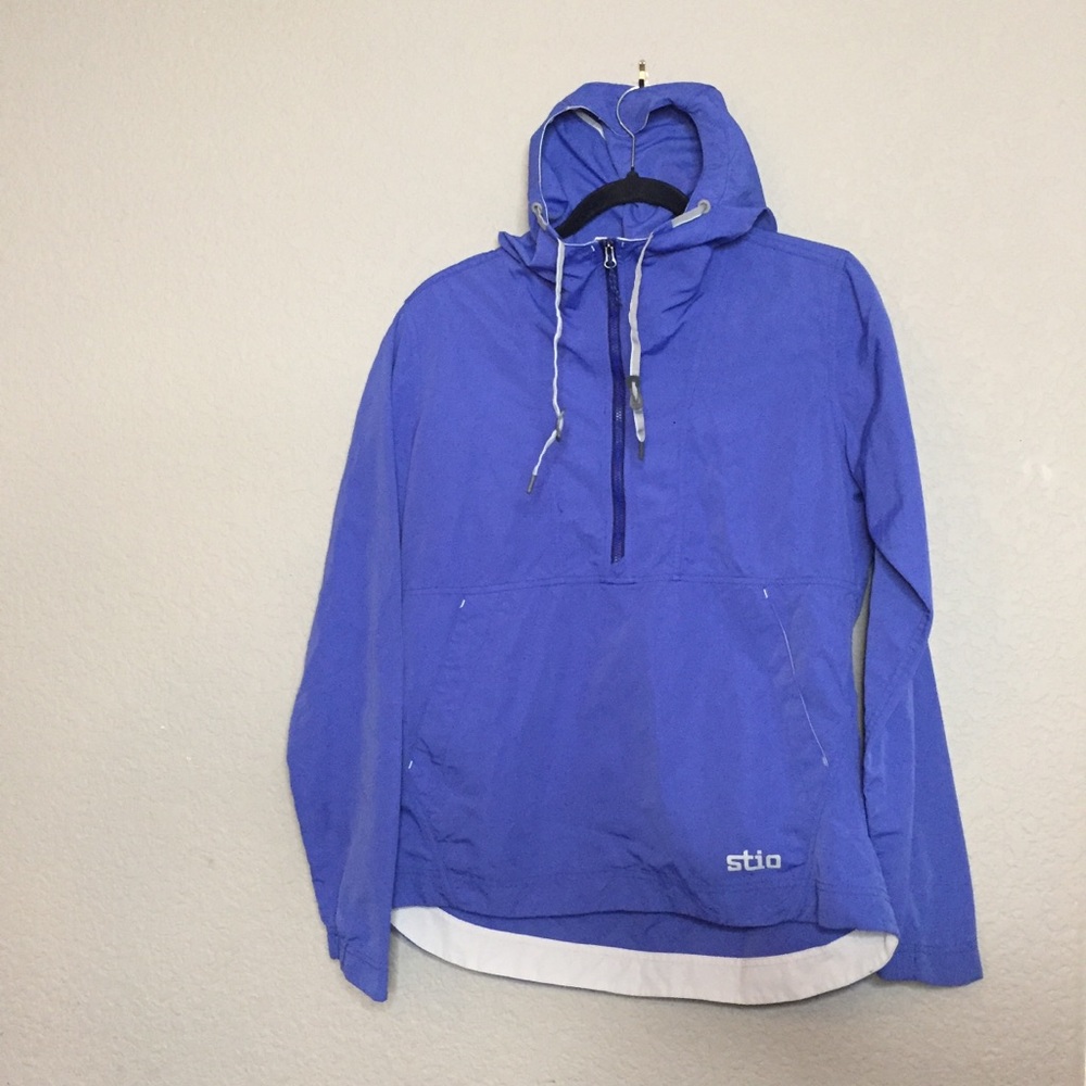 Stio Blue Hooded Jacket